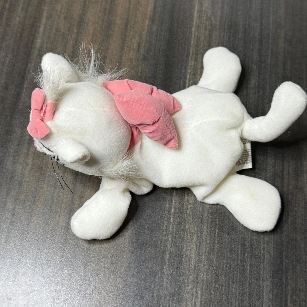 Disney Marie Plush Aristocats Kitten Stuffed Animal Toy Pink‎ Bow